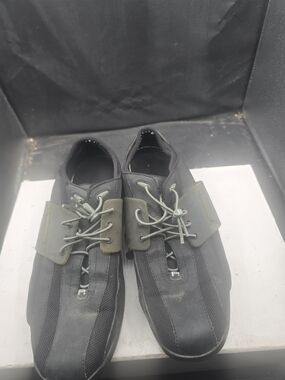 Men's Black‎ Athletic Slip-On Shoes with Elastic Toggle Closure